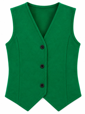 Corpiño Verde Botones Infantil - Trajes Regionales - Corpiños y Chalecos