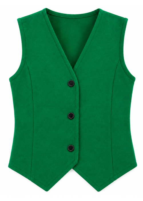 Corpiño Verde Botones Infantil - Trajes Regionales - Corpiños y Chalecos