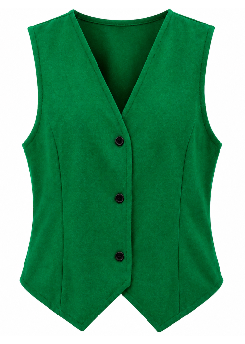 Corpiño Verde Botones Adulto - Trajes Regionales - Corpiños y Chalecos
