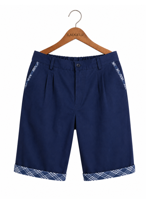 Pantalon Mahon Cuadros Corto detalle Bolsillo Adulto - TRAJES REGIONALES