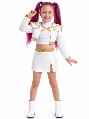 Disfraz de K-POP Rosa Golden para Niña - Disfraces Kpop - Disfraces de K-POP infantiles