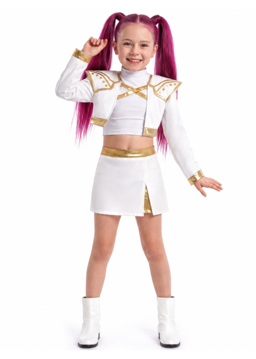 Disfraz de K-POP Rosa Golden para Niña - Disfraces Kpop - Disfraces de K-POP infantiles