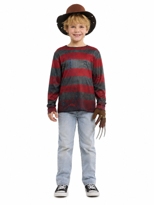 Disfraz De Freddy Infantil - Disfraces Freddy Krueger - Disfraces de Asesino Pesadillas Infantil