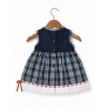 Vestido Arrantzale Bebe Tirantes Cuadros Mahón Lacito - Trajes Tradicionales Vascos - Conjuntos Bebe Niña