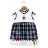 Vestido Arrantzale Tirantes Bebe Cuadros detalle Eguzkilore - Trajes Tradicionales Vascos - Conjuntos Bebe Niña