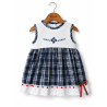 Vestido Arrantzale Tirantes Bebe Cuadros detalle Lauburu - Trajes Tradicionales Vascos - Conjuntos Bebe Niña