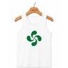còpia de còpia de còpia de Camiseta Lauburu Circulo Cuadros Tirantes Blanca Infantil - Trajes Vascos
