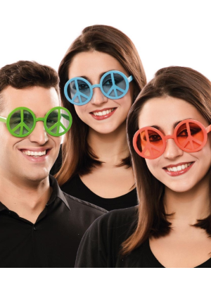 Gafas Hippie Con Simbolo (1 Unid.) - COMPLEMENTOS POR CATEGORIA