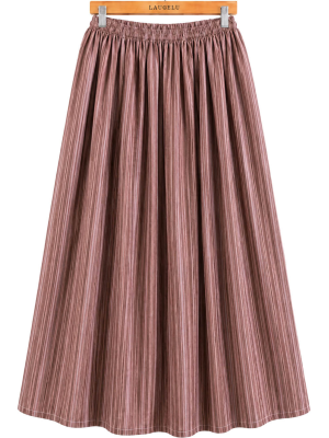 Falda Casera Rayas Granate Para Mujer - Trajes Regionales - Faldas Regionales, Enaguas y Pololos