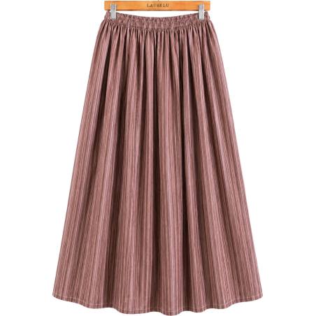 Falda Casera Rayas Granate Para Mujer - Trajes Regionales - Faldas Regionales, Enaguas y Pololos