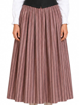 Falda Casera Rayas Granate Para Mujer - Trajes Regionales - Faldas Regionales, Enaguas y Pololos
