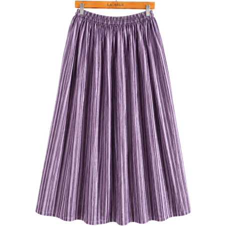 Falda Casera Rayas morada Para Mujer - Trajes Regionales vascos