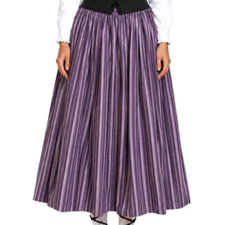 Falda Casera Rayas Morado Para Mujer - Trajes Regionales - Faldas Regionales, Enaguas y Pololos