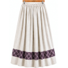 Falda Casera Gris Bies Trebol Morado Para Mujer - Trajes Regionales vascos