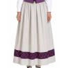 Falda Casera Gris Bies Trebol Morado Para Mujer - Trajes Regionales - Faldas Regionales, Enaguas y Pololos