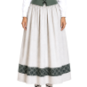 Falda Casera Gris Bies Trebol Verde Para Mujer - Trajes Regionales - Faldas Regionales, Enaguas y Pololos