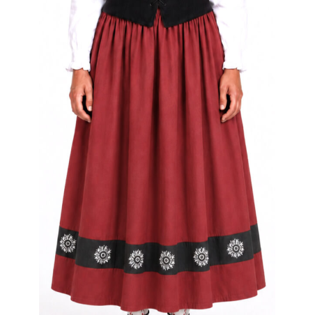 Faldilla Casolana Granat Creu Negra Eguzkilore