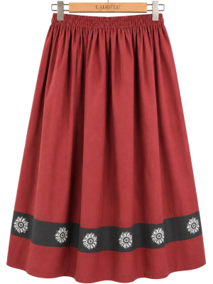 Faldilla Casolana Granat Creu Negra Eguzkilore