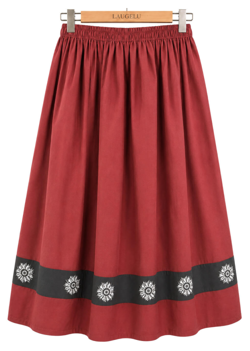 Faldilla Casolana Granat Creu Negra Eguzkilore