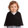 Toquilla Aldeana Bebe Negra Boton - Trajes Regionales - Toquillas y Pañuelos regionales Bebe