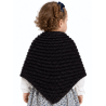 Toquilla Aldeana Bebe Negra Boton - Trajes Regionales - Toquillas y Pañuelos regionales Bebe