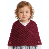Toquilla Aldeana Bebe Granate Boton - Trajes Regionales - Toquillas y Pañuelos regionales Bebe
