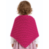 Toquilla Aldeana Bebe Rosa Fucsia Boton - Trajes Regionales - Toquillas y Pañuelos regionales Bebe