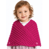 Toquilla Aldeana Bebe Rosa Fucsia Boton - Trajes Regionales - Toquillas y Pañuelos regionales Bebe
