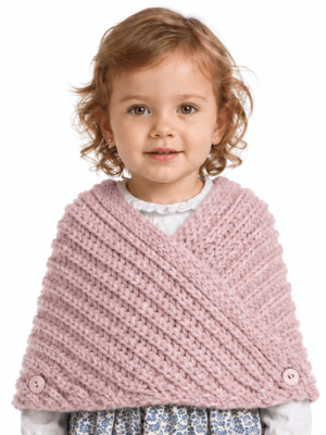Toquilla Aldeana Bebe Rosa Salmon Boton - Trajes Regionales - Toquillas y Pañuelos regionales Bebe