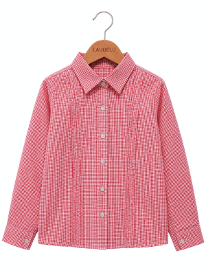 Blusa De Cuadros Rojo y Blanco Niña - Trajes Tradicionales - TRAJES REGIONALES
