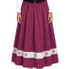 Falda Casera Granate Bies Eguzkilore Infantil