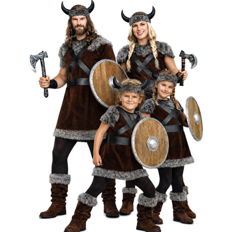 Disfraces de Vikingos Marrones en Familia o grupos