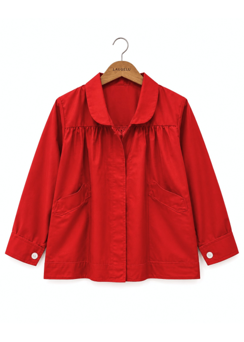 Comprar Bluson fiestas rojo adulto - Blusas Vitoria Traje Vascos