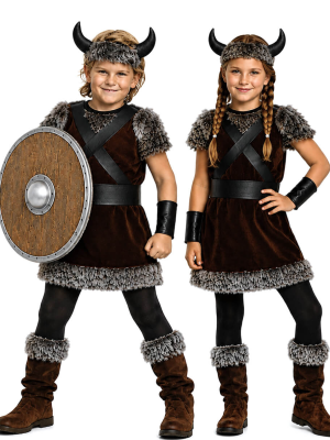 Disfraz De Vikingo O Vikinga Infantil
