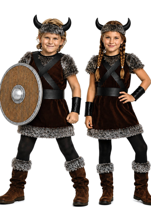 Disfraz De Vikingo O Vikinga Infantil