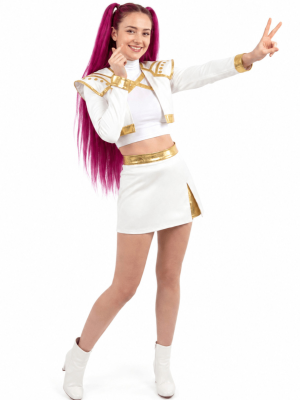 Disfraz de K-POP Rosa Golden para Mujer - Disfraces K POP - Disfraces de K-POP para Adulto