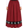 Falda Casera Granate Bies Eguzkilore Infantil