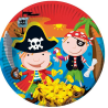 Comprar Platos de Pirata 18cm 6und - Fiestas de Cumpleaños de Piratas
