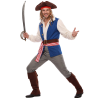 Disfraz De Pirata Del Caribe Azul - Disfraces Piratas y Corsarios
