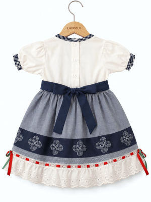 Vestido Arrantzale Rayas Delantal Bebe - Euskal Jantziak - TRAJES REGIONALES