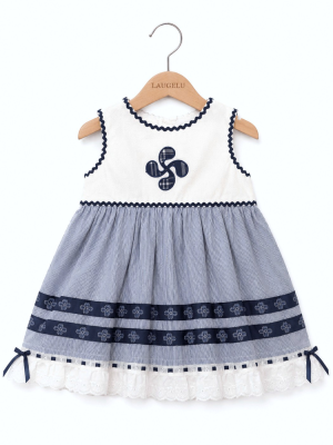 Vestit Pinstripe Piqué