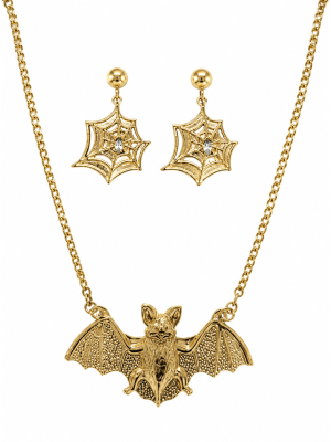 Collar Y Pendientes Murcielago - Collares, Pulseras y Anillos
