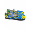 Zapato De Payaso Azul con flores Adulto - Complementos de circo