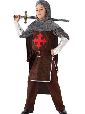 Vestit De Cavaller Medieval Vermell Nen