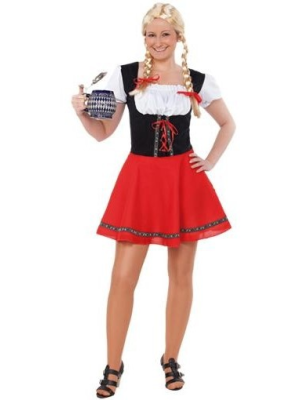 Disfraz de Tirolesa Roja - Disfraces de Oktoberfest para Mujer