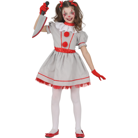 Disfraz De Payasa Asesina IT Niña - Disfraces de Halloween Pennywise