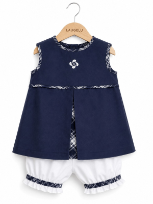 Vestido Arrantzale Bebe Con Lauburu Y Pololos