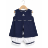 Vestido Arrantzale Con Lauburu Y Pololos Bebe - Conjuntos Bebe Niña
