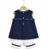 Vestido Arrantzale Con Lauburu Y Pololos Bebe - Conjuntos Bebe Niña