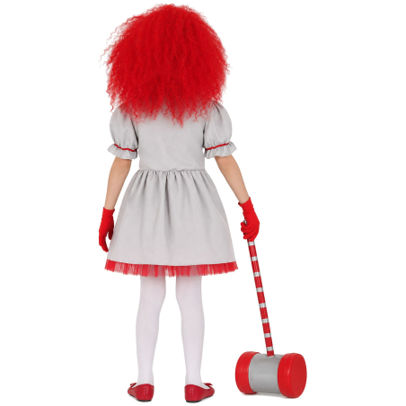 Disfraz De Payasa Asesina IT Niña - Disfraces de Halloween Pennywise - Disfraces de Payaso Asesino de Cine Infantiles